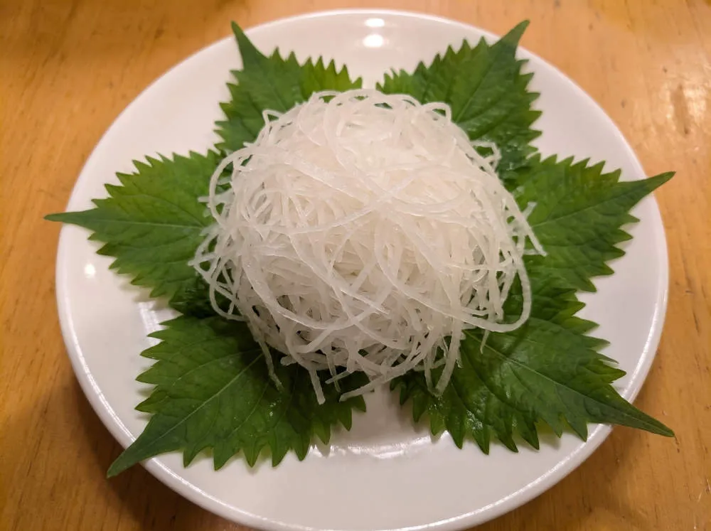 つまと大葉をセット