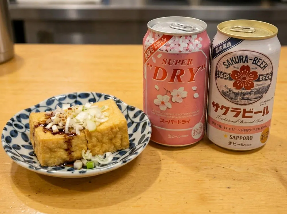 厚揚げの白ネギ醤油 香り七味がけ 完成