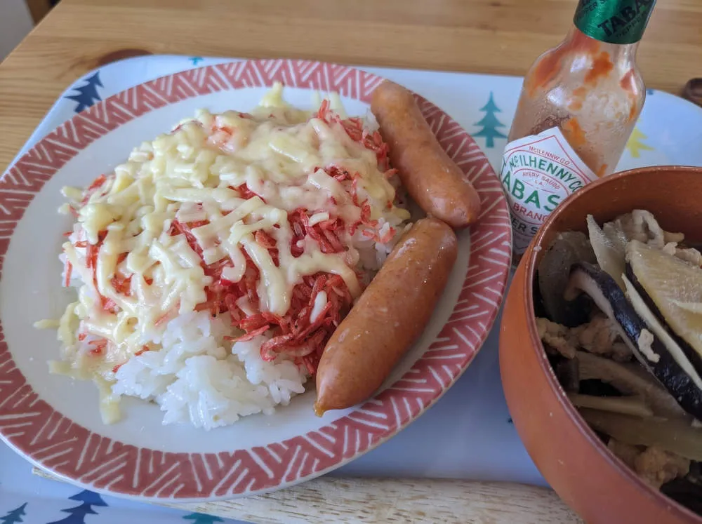背徳えびチーズライス 完成