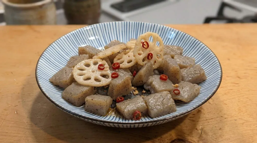 ピリ辛叩きこんにゃくのきんぴら 完成