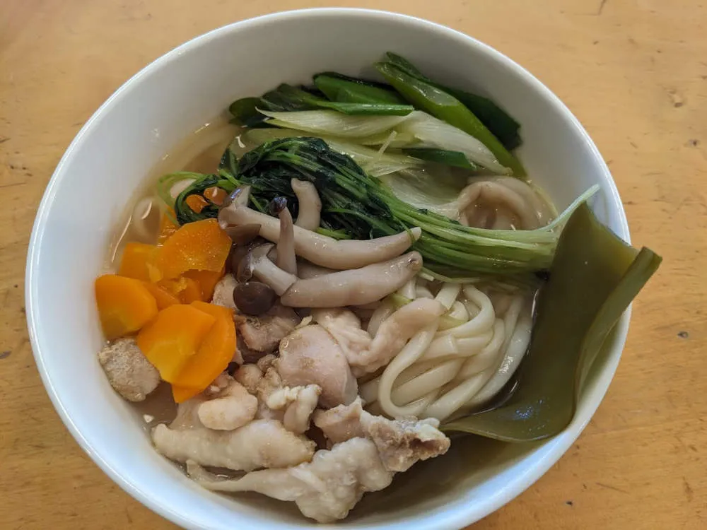 五色出汁染みごちゃまぜうどん