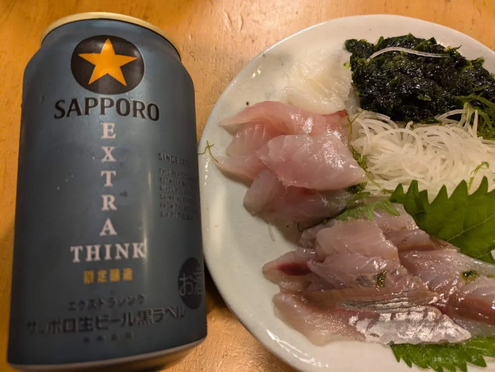 刺身3種と浜名湖産青のりの晩酌セット