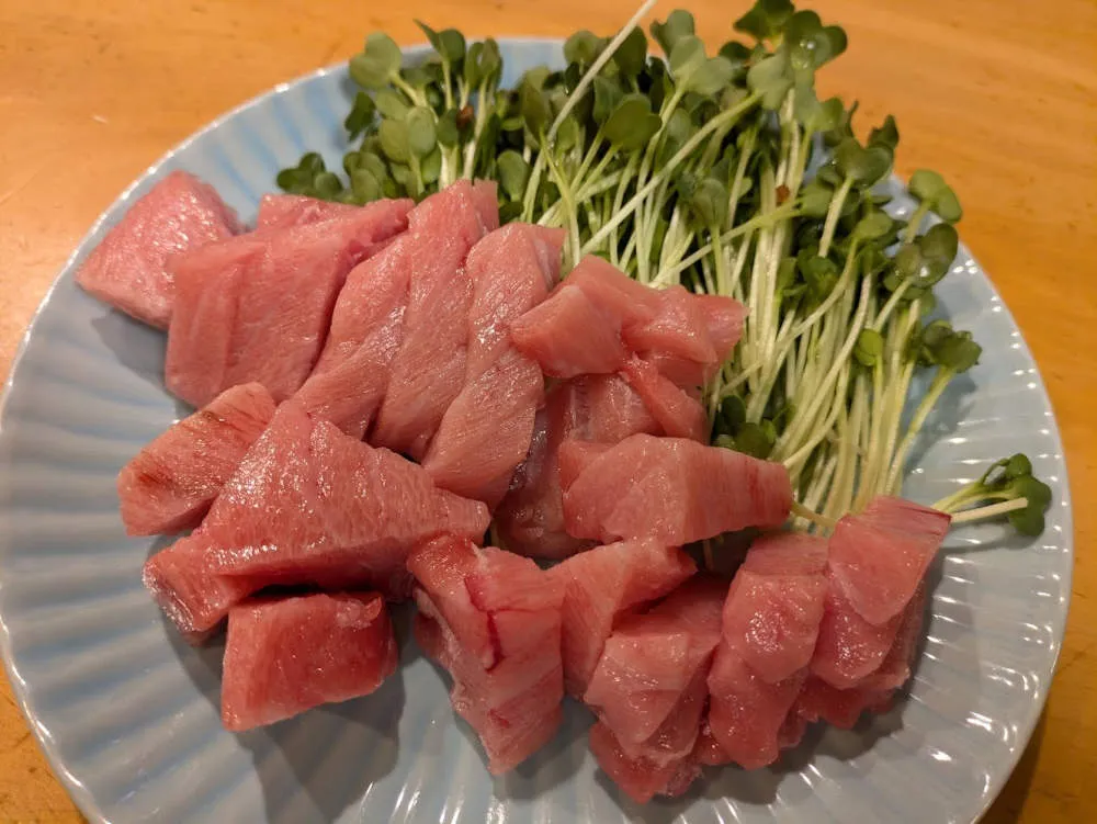 インドマグロの大トロ角切り