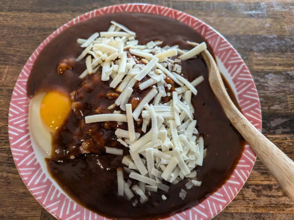 納豆チーズたまごカレー